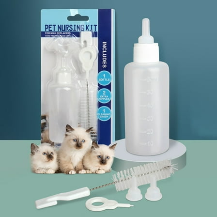 Pet Bottle Feeder 50ML Baby Cat And Baby Dog Bottle Tochino Puppy Feeding Water Small Pacifier Bottle 5 Sets