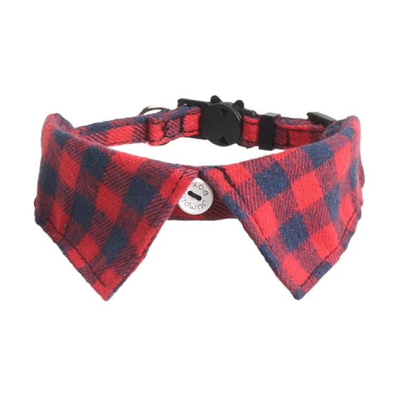 Pet Bow Tie,Collar Breakaway With Cute Bow Tie And Bell Plaid For Adjustable Safety(9.8-11",B)