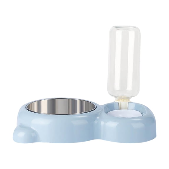 Pet Bowl, Automatic Double Dog Feeding Water Bowl Adjustable Hanging Food Rice Bowl, Easy Clean Large Capacity Feeder with Convenient Design for Dogs Cats Indoor Home Travel