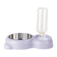 thumbnail image 1 of Pet Bowl, Automatic Double Dog Feeding Water Bowl Adjustable Hanging Food Rice Bowl, Easy Clean Large Capacity Feeder with Convenient Design for Dogs Cats Indoor Home Travel, 1 of 2