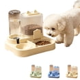 thumbnail image 1 of Pet Bowl Plastic Auto Feeder 2-in-1 Compact Food Water Dispenser No Starvation Worry for Cats Small Dogs by MPOISVA, 1 of 7