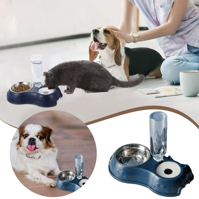 Pet Bowl Set Cute 1 Set Feeder Pet Food Dispenser Pet Food And Water