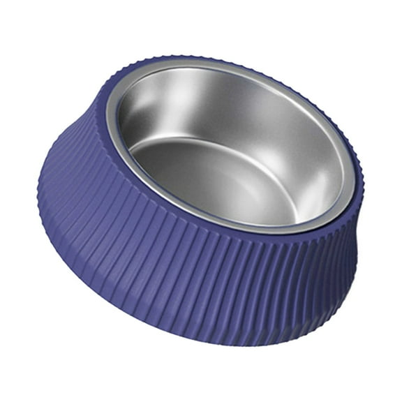Pet Bowl, Wide Mouth Stainless Steel Non-slip Detachable Food Water Feeding Bowl for Pet Feeding 1PC