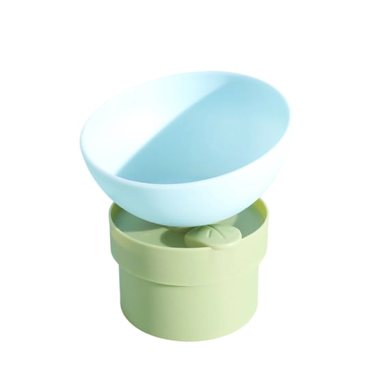 Pet Bowls | 15 Degree Tilted Non-Slip Feeder,Detachable Kitten Bowl - for Cats Kittens Puppies Pets Home Living Room Indoor Outdoor Floor (Blue)