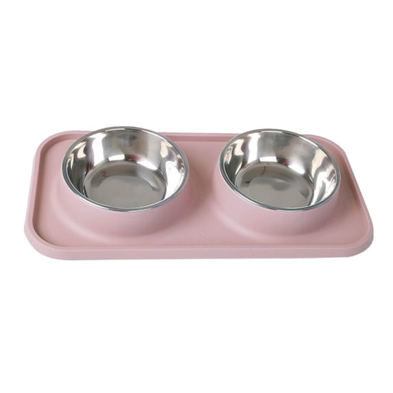 Pet Bowls,Stainless Steel Dog Bowl, Food Feeder for Dog Puppy Cat Slow Eatting Feeder,With Non-Slip Mat Feeder Bowls for Puppy Small Medium Dogs Cats And Pets 