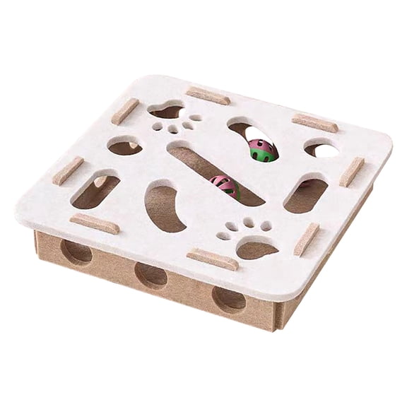 Pet Box Interactive Digging Construction Scene with Indoor Pet Puzzle Game for Mental Stimulation and Exercise Includes 3 Random Color Balls