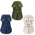 thumbnail image 1 of Pet British Style Warm Coat for Small Dogs Autumn Winter Jacket Clothes Costumes Apparel, 1 of 7
