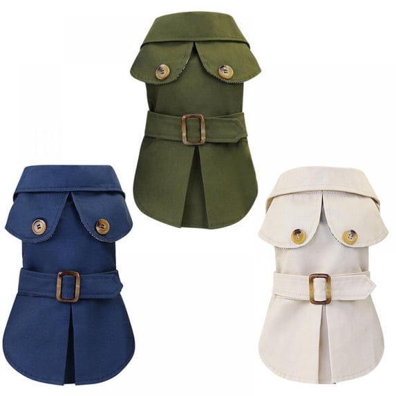 Pet British Style Warm Coat for Small Dogs Autumn Winter Jacket Clothes Costumes Apparel