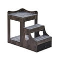 thumbnail image 1 of Pet Bunk Bed with Stairs & Storage, Dog Cat Window Perch, Multi-Level Sleeper Couch, Indoor Pet Platform Bed, Gray, 1 of 7