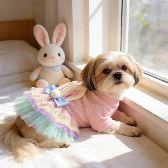 Pet Bunny Ear Hoodie Jacket Set Small Porch Bird Outfit Sunglasses Necklace Cute Spring Costume Dress Up Accessory Mini Bird Clothing Fun Decorative Display Outfit Party Prop Set
