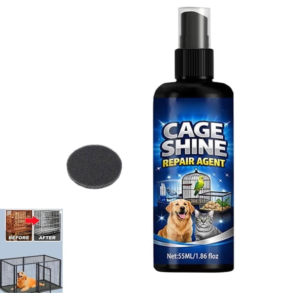 Pet Cage Rust Remover,Rust Remover for Metal,Quickly Removes Rust and Stains,Safe and Odorless for Dog,Bird and Cat