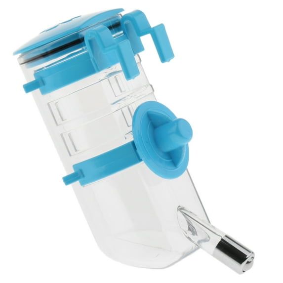 Pet Cage Water Bottle Dispenser Blue