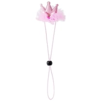 Pet Cap Faux Diamond Design Adjustable Super Soft Creative Shape Easy-wearing Allergy Free Polyester Delicate Cat Cosplay Crown Cap Pet Headwear Pet Supplies