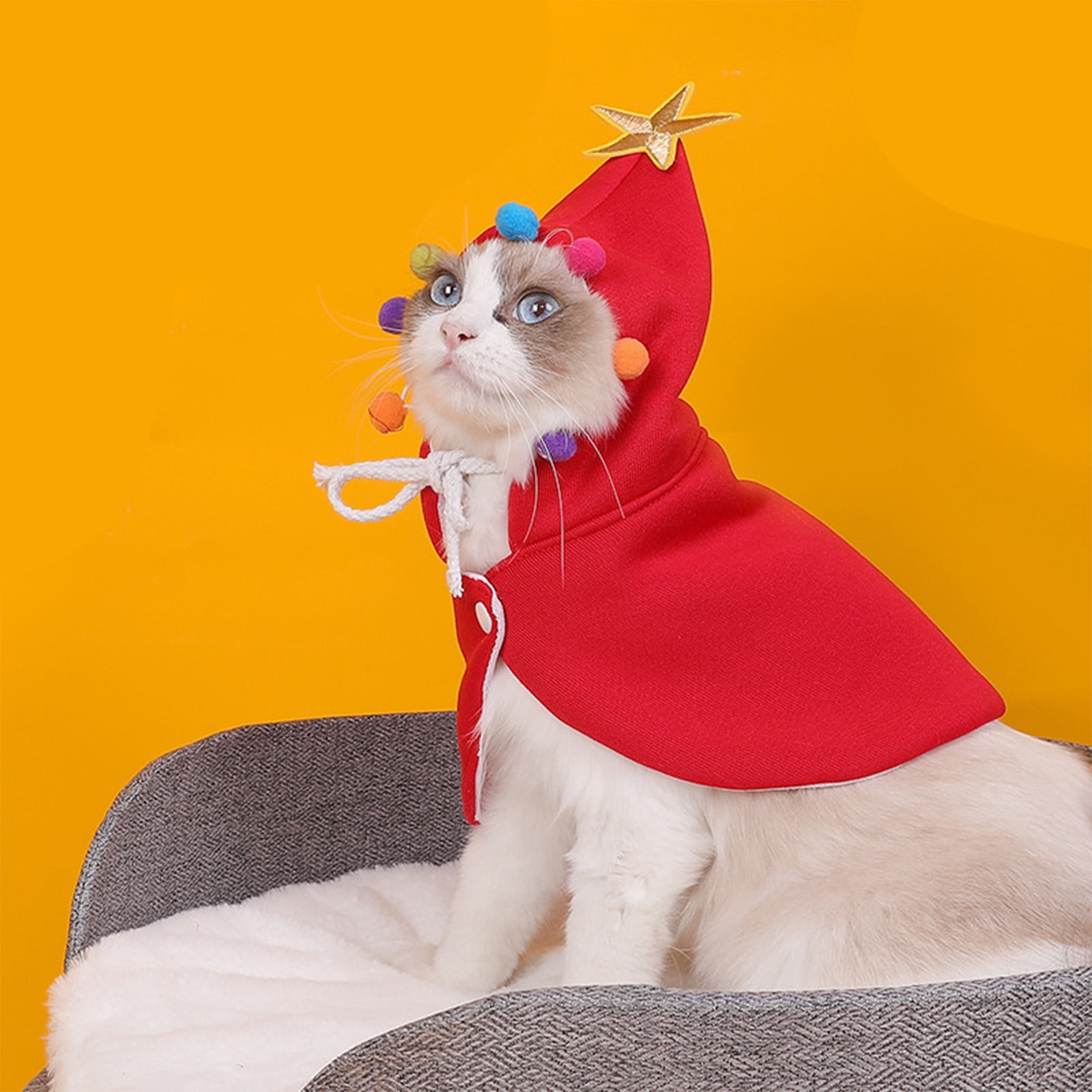 Pet Cape Cloak Star Design Costume Dress for Cats Small Medium Dogs ...