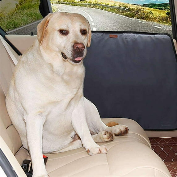 Pet Car Door Protector Mat 600D Fabric, Scratch-Resistant Dog Door Cover – Adhesive Installation Shields Interior from Claws, Dirt and Water, Universal Fit for SUV Sedan