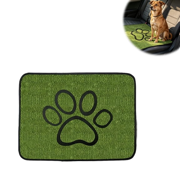 Pet Car Mat for Dogs, SUV Cargo Liner for Dogs, Travel Cushion Soft SUV Cargo Trunk Bed for Small Medium Pets for Road Trips for Mid-Size SUVs Sedans Vans with Bumper Flap Protector - 45x60cm