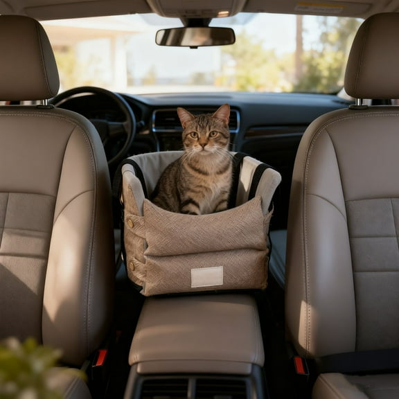 Pet Car Seat Under $5! Yannianjz Pet Car Seat, Dog Booster Seat, Cat Car Seat, Waterproof Non-Slip Pet Travel Harness for Small Pets, SUV Back Seat Protector