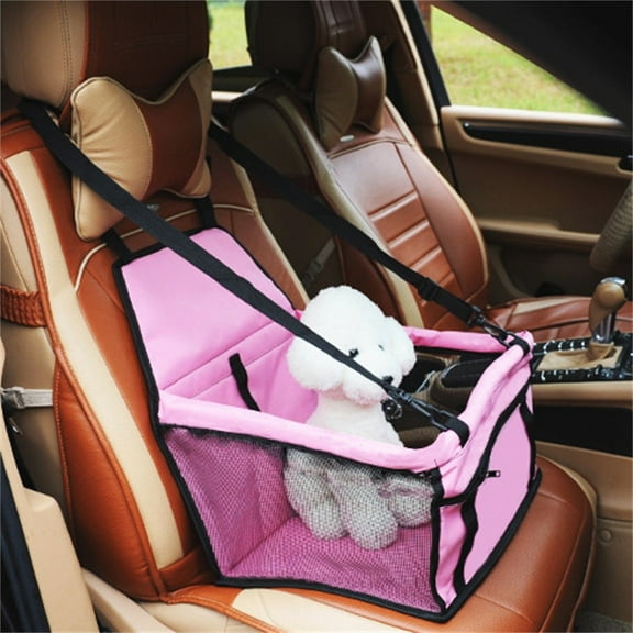 Pet Car Seat Belt, Safe Travel Carrier for Dogs, Foldable Pet Basket Mat, Easy Installation and Storage, Comfortable Travel Environment, Small Medium Pet, Versatile Use