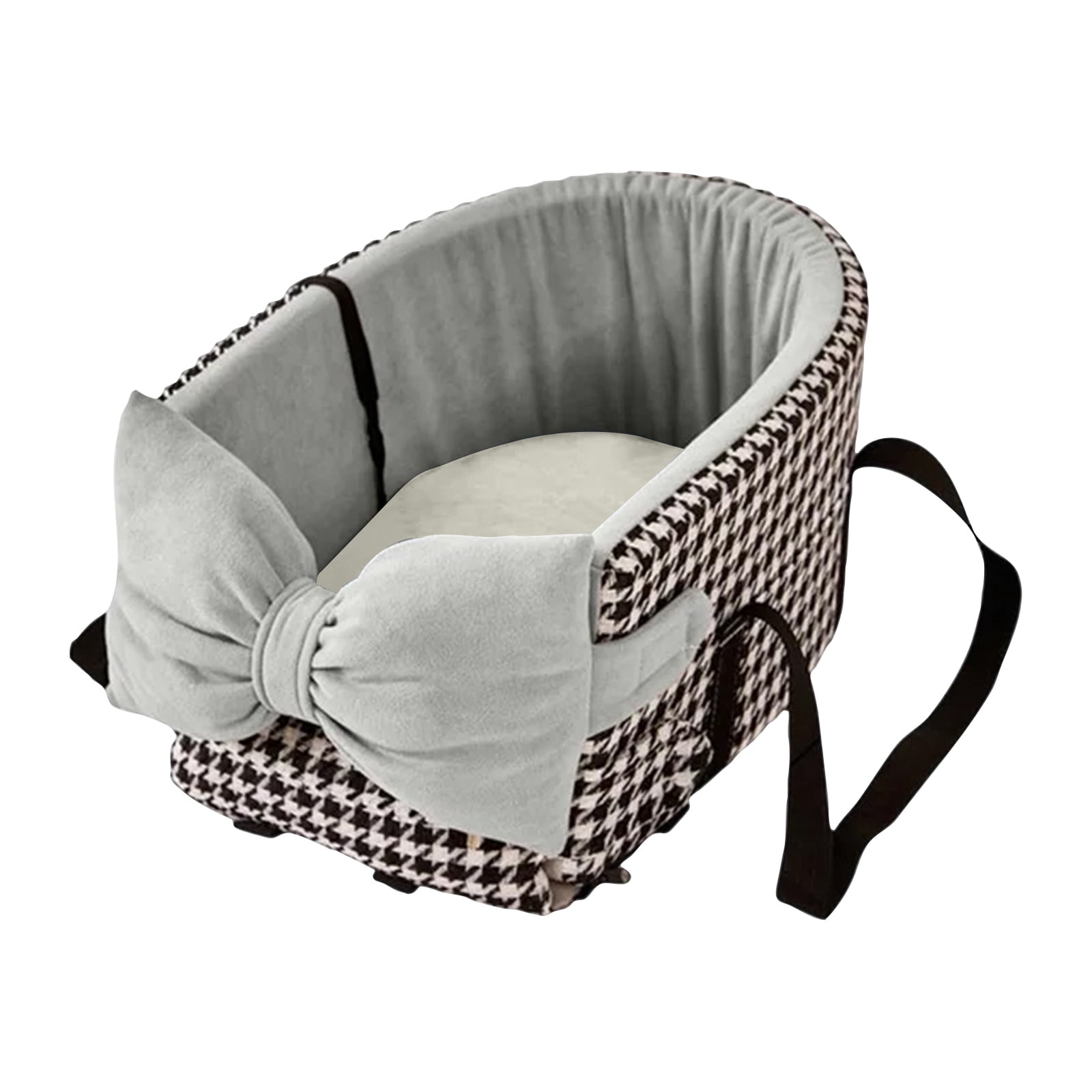Pet Car Seat for Center Console, Small Dog Booster Seat for Front Row, Portable Carrier for Pets up to 14.3lbs, Removable and Washable Travel Accessory, C