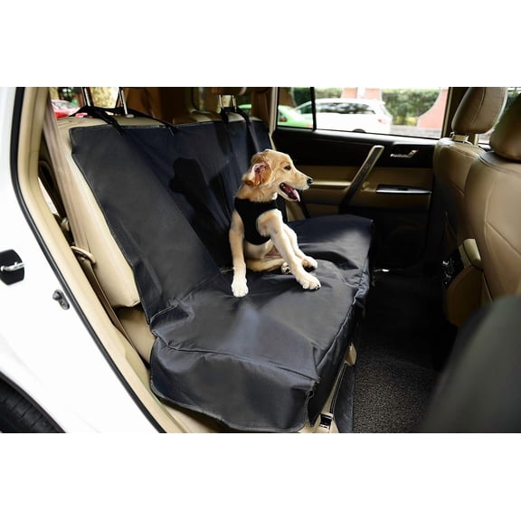 UNIWARE Dog Car Seat Cover, Back Seat Protector for Pets, 52 x 48.5, Black