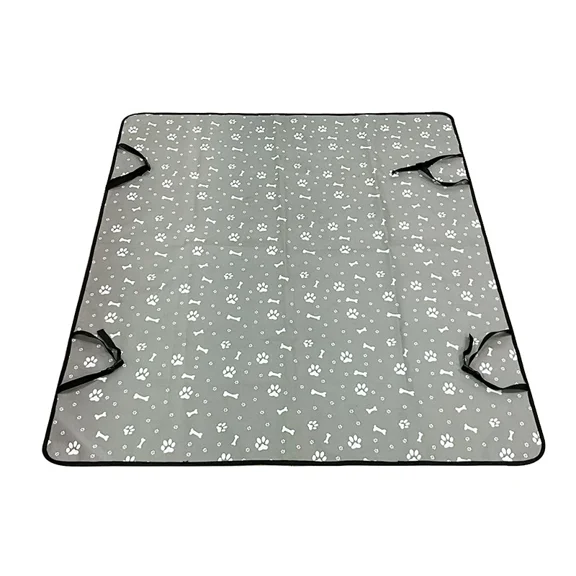 Pet Car Seat Cushion for Dogs Grey Soft and Comfortable Rear Seat Cover