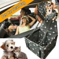 thumbnail image 1 of Pet Car Seat Mat Mesh Hanging Bag Travel Carrier Dog Seat Protector (Black), 1 of 5