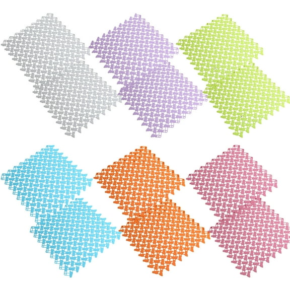 Pet Care Mats For Easy Cleanup, Hollow Design Playpen Feet Mats With Material Safety And Flexible Tiles For Your Pet Area (12PCS)