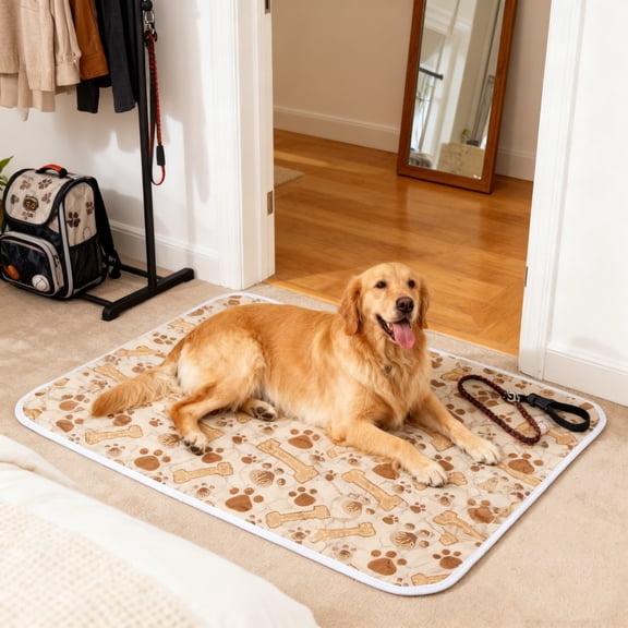 Reusable Washable Pet Training Pads Highly Absorbent Four Layer Pee Pads for Dogs and Cats Indoor Outdoor Use