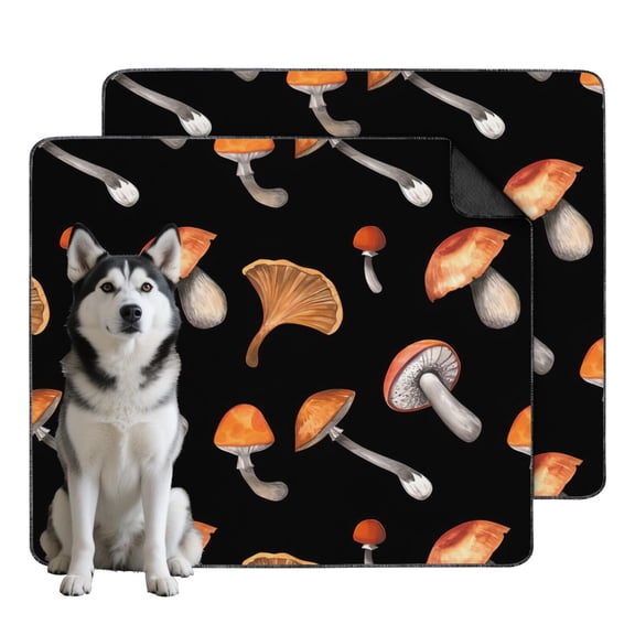 Pet Care Solution 35"x41" Reusable Dog Pee Pads, Washable Potty Pads with Multi-Layer Protection and Attractive Plant Designs