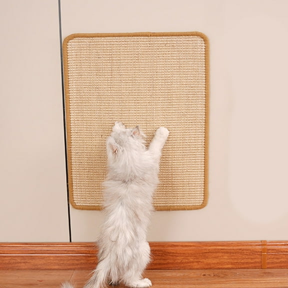 Pet Carpet Scratch-proof Pet Mat Pet Bed Pet Mats ,Stick on Floor Cat Wall Scratcher,for Indoor Cats with Adhesive Hook Loop Tape, Cat Scratching Rug Wall Scratchers 20*40cm