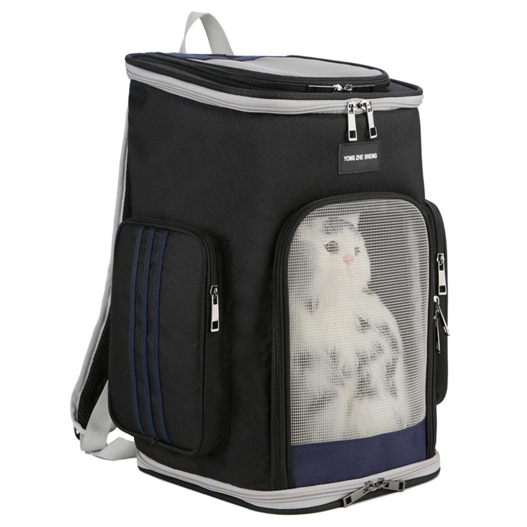Pet Carrier Backpack Cat Carrier Backpack Dog Carrier Backpack for Small Cats Dogs Wide Use Breathable Strong and Durable Pet Backpack(Black)