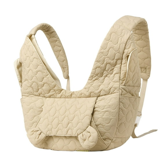 Pet Carrier Backpack for Cats Dogs Rabbits, Front Adjustable Pet Travel Backpack with Safety Strap, Large Capacity Soft-Sided Carrier Bag for Hiking Camping Sightseeing Outdoor Travel