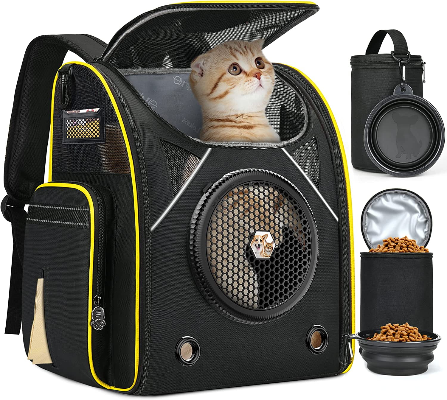 Pet Carrier Backpack for Dogs and Cats, Airline Approved Carrier