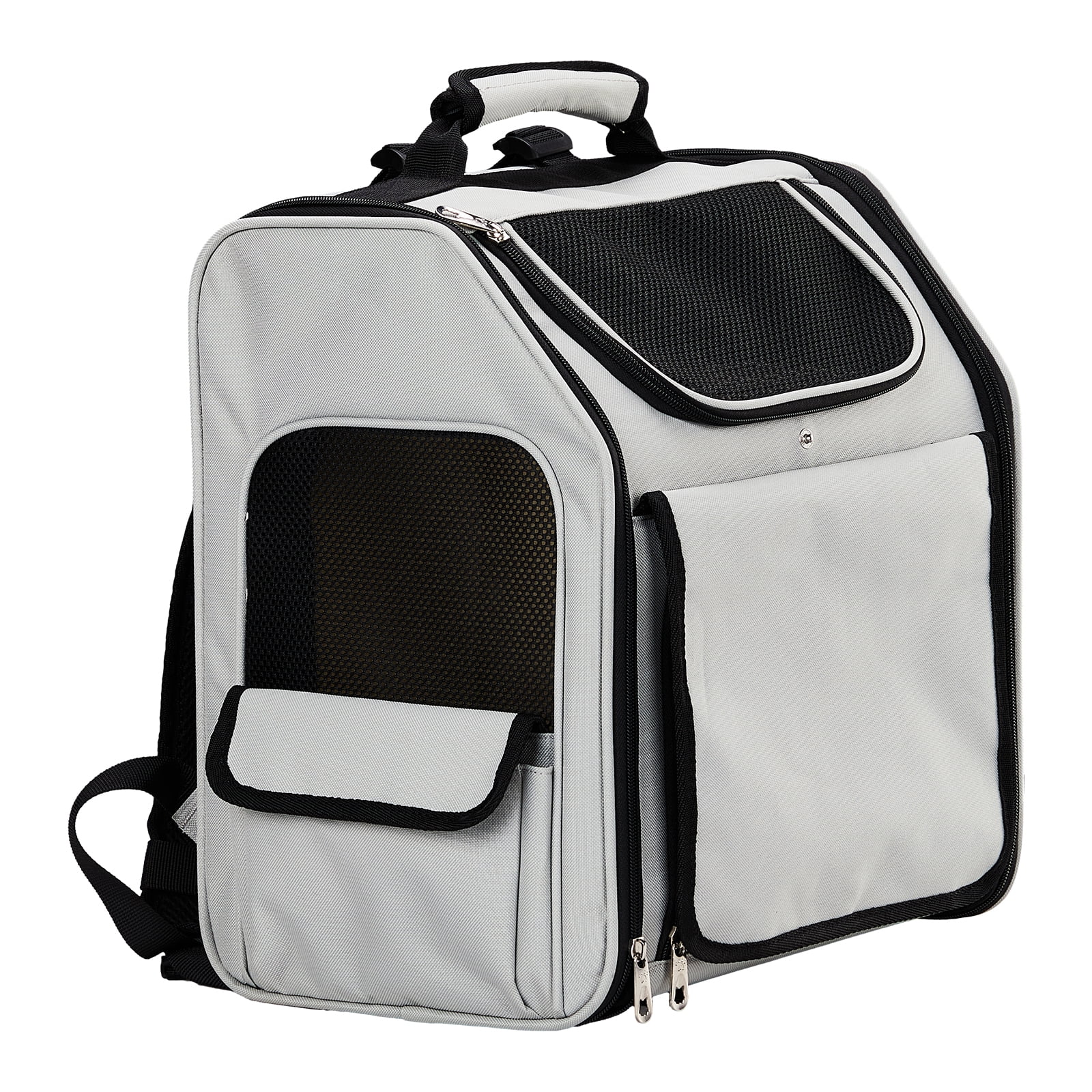 Pet Carrier Backpack, Expandable Cat Dog Carrier with Back Extension ...