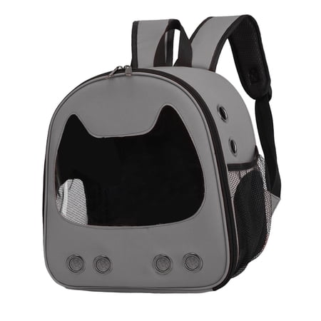 Pet Carrier Backpack Lightweight Dog Backpack for Walking Outdoor Traveling Gray