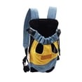 thumbnail image 1 of Pet Carrier Backpack for Small Dogs Cats, Hands-Free Front Pack Dog Chest Carrier, Adjustable Shoulder Straps for Walking Traveling, Breathable Outdoor Travel Bag, Light Blue, L, 1 of 3