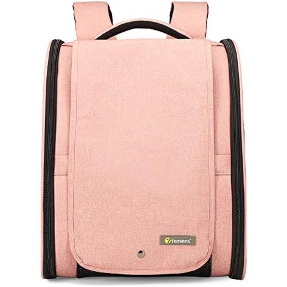 Pet Carrier Backpack with Window Blind for Small Cats Dogs, Ventilated Design, Safety Straps, Buckle Support, Collapsible, Designed for Travel, Hiking, Winter Outing, Outdoor, Go to Vet