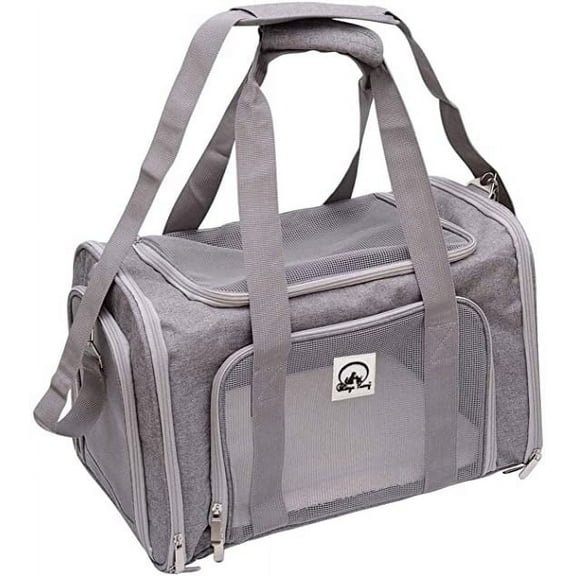 Pet Carrier Bag for Dogs and Cats, Carrier Bag for Small Dogs and Cats, Airline Approved Dog Carrier for Travel, Top Loading Cat Carrier Bag, Soft Pet Travel Carrier Bag.