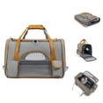 thumbnail image 1 of Pet Carrier Bag For Large Cats Of 20 Lbs, Collapsible Carrier Bag For Cat Cat Travel Bag With Shoulder Strap Soft Sided Puppy Carrier With Travel Transport Strap, Adequate Ventilation,4 Mesh Windows, 1 of 6