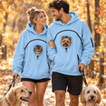 thumbnail image 1 of Pet Carrier Hoodie, Oversized Fleece Sweatshirt with Front Pouch for Small Pets, 1 of 8