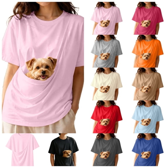 Pet Carrier Shirt,Hand-Free Dog Carrier,Kangaroo Pouch for Puppy Holder