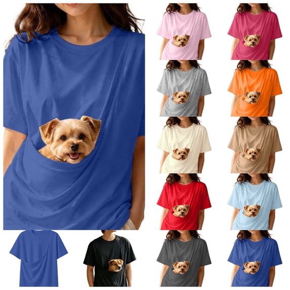 Pet Carrier Shirt,Hand-Free Dog Carrier,Kangaroo Pouch for Puppy Holder