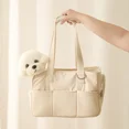 thumbnail image 1 of Pet Carrier Shoulder Bag Travel Bag Puppy Go Out Portable Handbag Dog Bag Pet Cat Supplies Suitable for Small Dogs Dog Carrier (Beige,41x19x31cm), 1 of 7