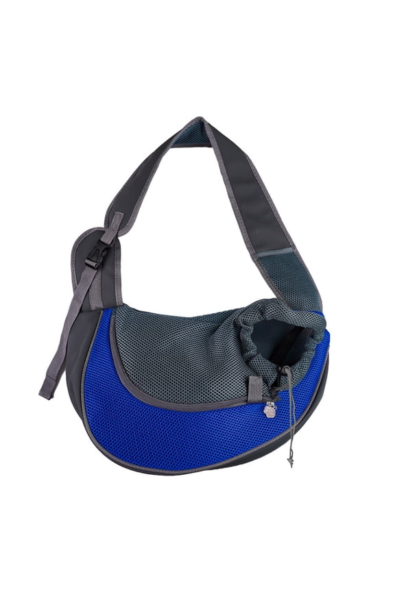 Pet Carrier Sling Bag Breathable Mesh, QQZ Adjustable Padded Shoulder Bag for Small Dogs Cats, Hands-Free Travel Front Pouch with Safety Hook for Walking Hiking