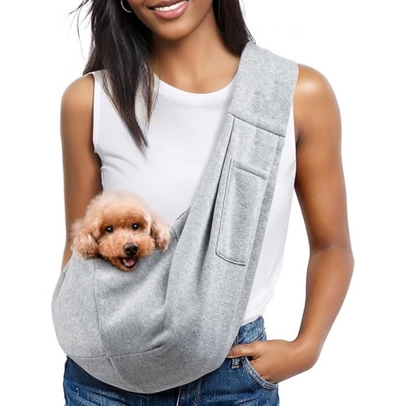 Pet Carrier Sling Bag for Small Dogs and Cats Portable Shoulder Backpack with Breathable Mesh Window Adjustable Strap Internal Safety Clip Ideal for Spring Travel and Vet Visits