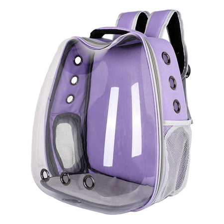 Pet Carrier Small Medium cat g Puppy Rabbit Capsule Backpack Transparent Breathable Hiking Removable Mat Oxford Cloth Handbag -