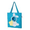 thumbnail image 1 of Pet Carrier Tote Bag Foldable Pet Bag With Head Out Design For Small Dogs Cats Travel Blue-38X38Cm, 1 of 5