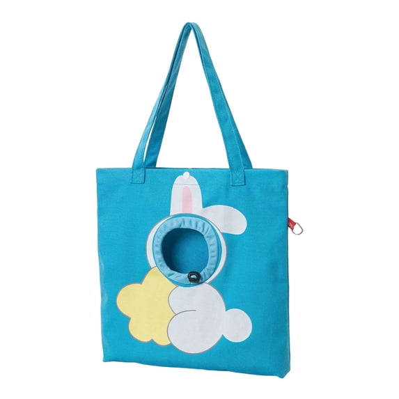 Pet Carrier Tote Bag Foldable Pet Bag With Head Out Design For Small Dogs Cats Travel Blue-38X38Cm