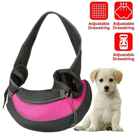 Pet Carrier for Dogs Cats Hand Free Sling Adjustable Padded Strap Tote Bag Breathable Shoulder Bag Carrying Small Dog