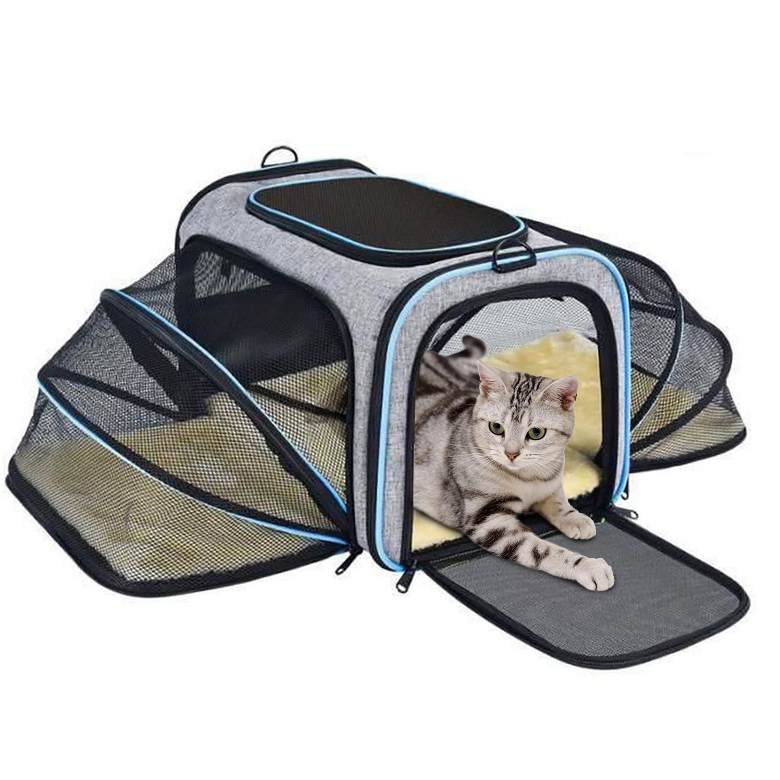 Easy Vet Visit Pet Carrier for Medium Cats and Small Dogs. Safe